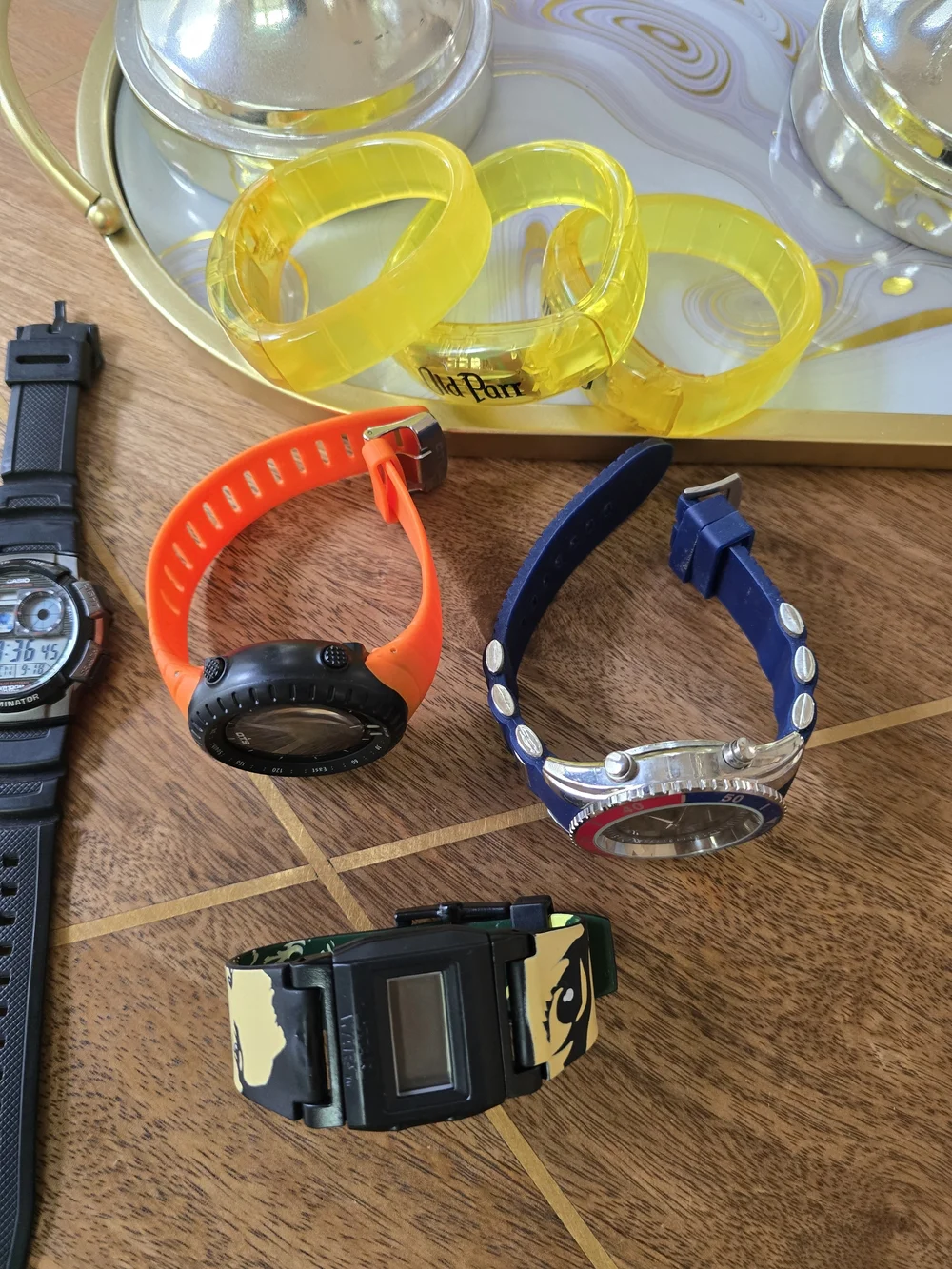 Orange Silicone Sports Wristband Smartwatch Bulk Watches Working Cond..